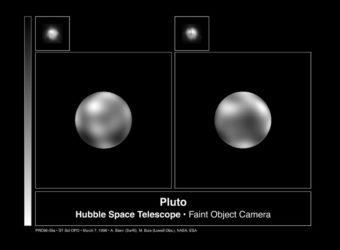Hubble Telescope photos of Pluto
