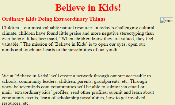 believeinkids